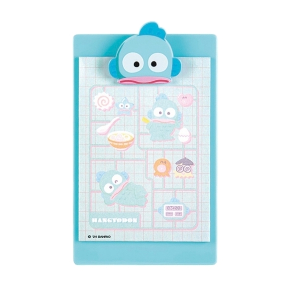 Sanrio Hangyodon Mini Clipboard and Memo Set - Picture 1 of 5